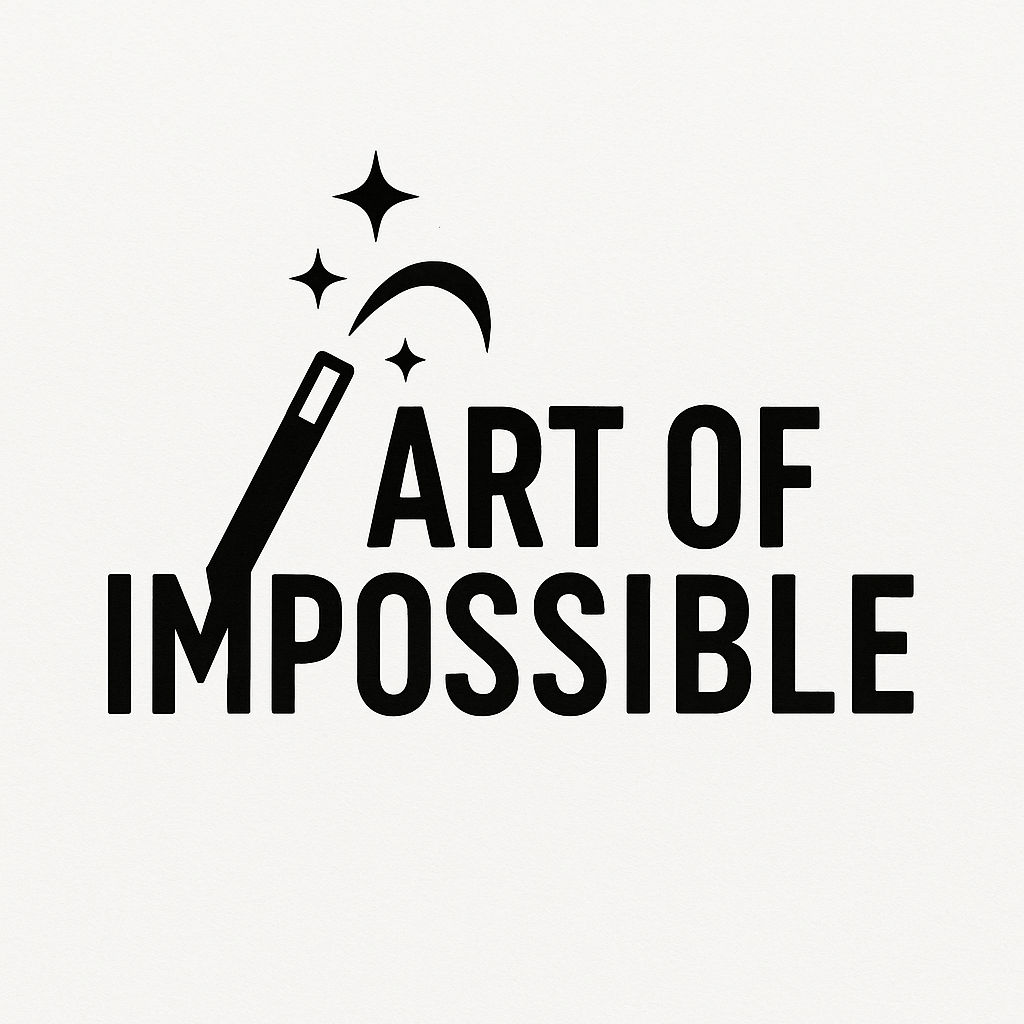 Company logo with minimalist design using blue and white colors